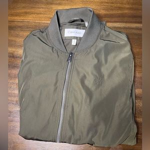 Calvin Klein Olive Bomber Jacket